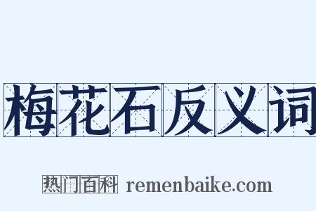 梅花石反义词是什么意思的图片